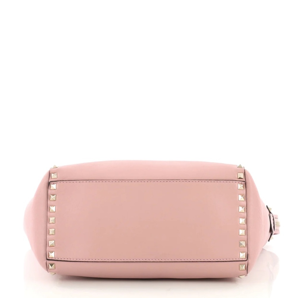 VALENTINO ROCKSTUD BABY PINK TOTE WITH ROCKSTUD CROSSBODY STRAP - Picture 5 of 10
